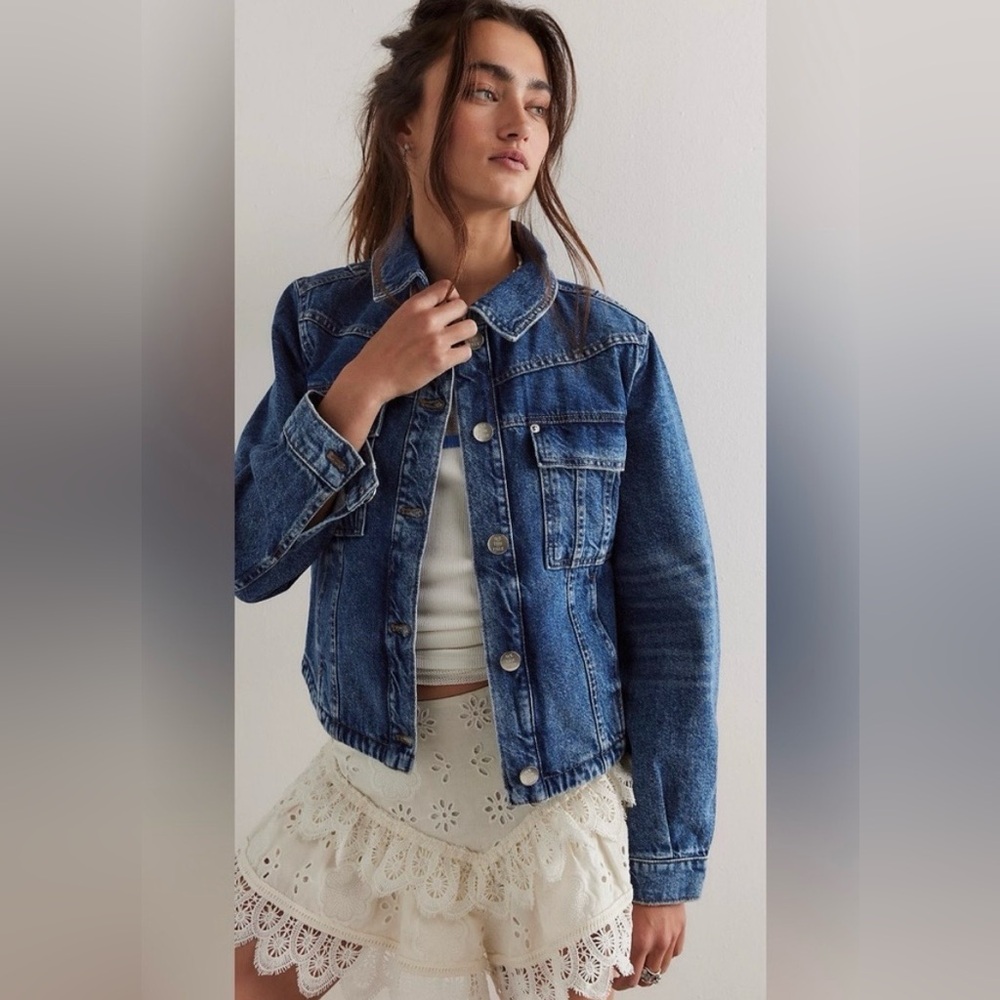 We The Free denim jacket- Like New